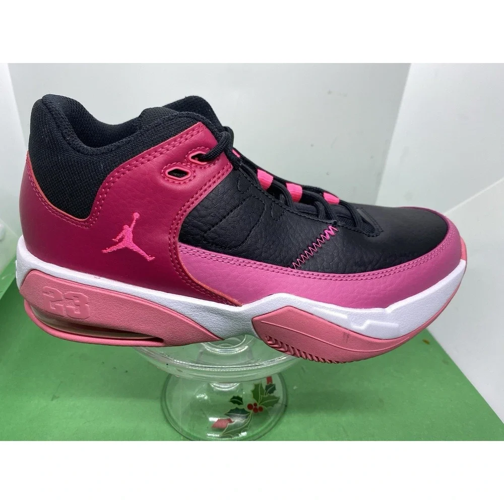 Nike Jordan Max Aura 3 DC1999-062 Black Pink Basketball Shoes Youth Size 5.5Y